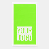 fluorescerend groen - voeg uw logo-luiers toe servet (Voorkant)