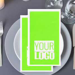 fluorescerend groen - voeg uw logo-luiers toe servet