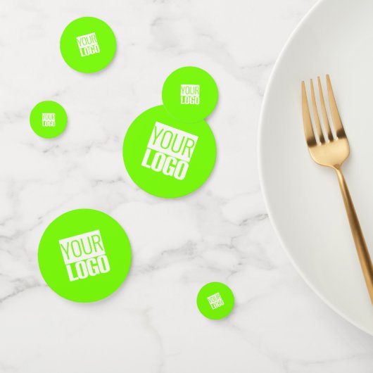 fluorescerend groen - voeg uw logo toe confetti (Groep)