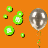 fluorescerend groen - voeg uw logo toe confetti