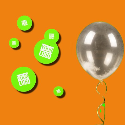 fluorescerend groen - voeg uw logo toe confetti