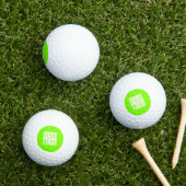 fluorescerend groen - voeg uw logo toe golfballen (Insitu Gras)