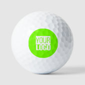fluorescerend groen - voeg uw logo toe golfballen (Voorkant)