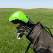 fluorescerend groen - voeg uw logo toe golfheadcover (Insitu)