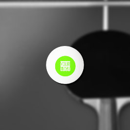 fluorescerend groen - voeg uw logo toe pingpongbal