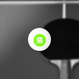 fluorescerend groen - voeg uw logo toe pingpongbal