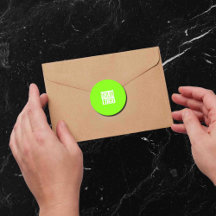 fluorescerend groen - voeg uw logo toe