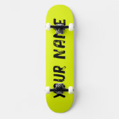 Fluorescerend neon geel persoonlijk skateboard (Voorkant)