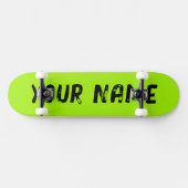 Fluorescerend Neon Groen Persoonlijk Skateboard (Horizontaal)