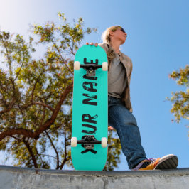 Fluorescerend Neon Hemelblauw Persoonlijk Skateboard