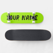 Fluorescerend neongroen persoonlijk skateboard (Horizontaal)