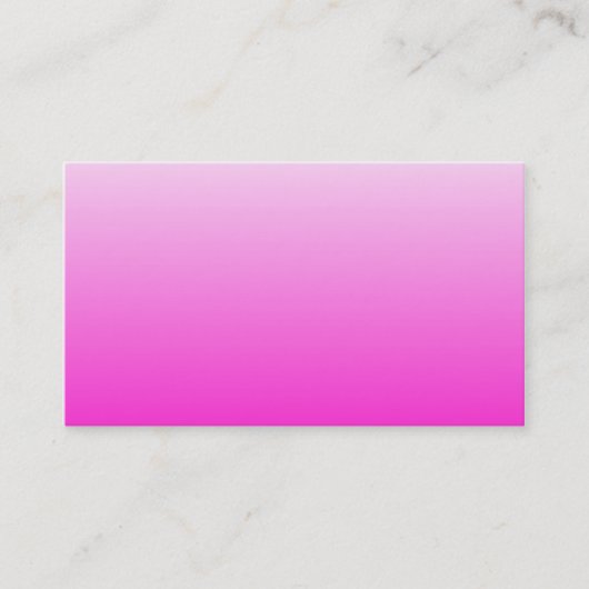 Fluorescerend Roze Gradiënt Visitekaartje (Voorkant)