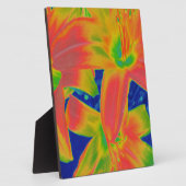 fluorescerende bloemen fotoplaat (Zijkant)