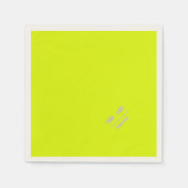 fluorescerende gele kleur - voeg logo-luiers toe servet (Voorkant)