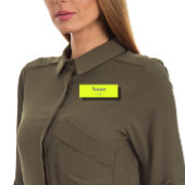 fluorescerende gele vetbenaming naamplaatje