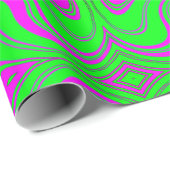 fluorescerende golven modern patroonverpakkingspap cadeaupapier (Rol Hoek)