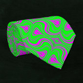 fluorescerende golven stropdas