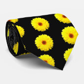 Fluorescerende Goudsbloem Bloemendassen Stropdas (Opgerold)