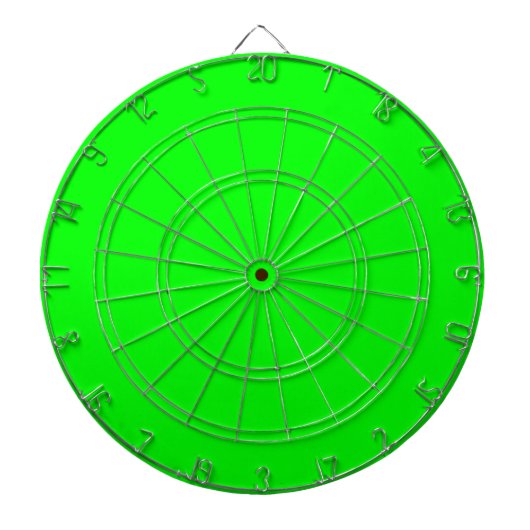 fluorescerende groene vaste kleur dartbord (Voorkant)