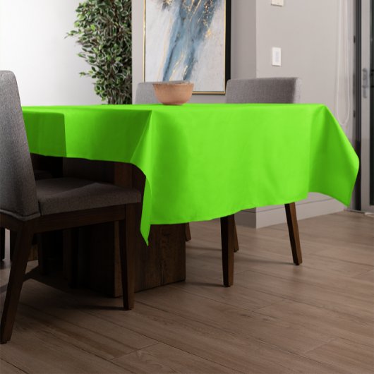 fluorescerende groene vaste kleur tafelkleed