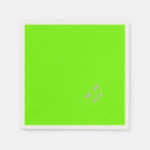 fluorescerende groene vaste kleur - voeg logo-luie servet (Voorkant)