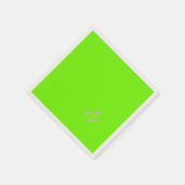 fluorescerende groene vaste kleur - voeg logo-luie servet (Hoek)