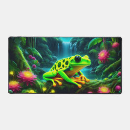Fluorescerende kikker, opvallende neondieren bureaumat