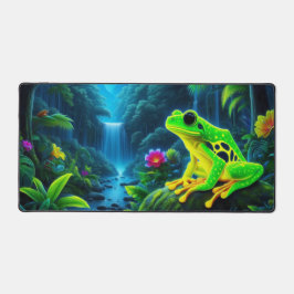 Fluorescerende kikker, opvallende neondieren bureaumat