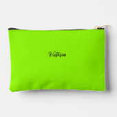 Fluorescerende neon groene effen kleur naam of ver etui (Achterkant)