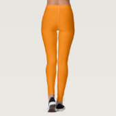 Fluorescerende Oranje Leggings – eenvoudig en unie (Achterkant)