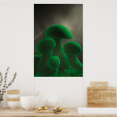 Fluorescerende paddenstoelen poster (Keuken)
