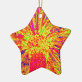 fluorescerende palm keramisch ornament (Links)