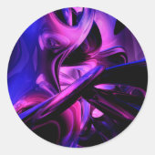 Fluorescerende passies Abstracte Sticker (Voorkant)