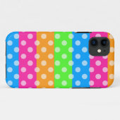 fluorescerende regenboog met pooldots Case-Mate iPhone case (Achterkant (horizontaal))