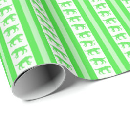Fluorescerende Sabeltand Tijgerstreep Cadeaupapier