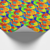 fluorescerende tulpen cadeaupapier (Hoek)