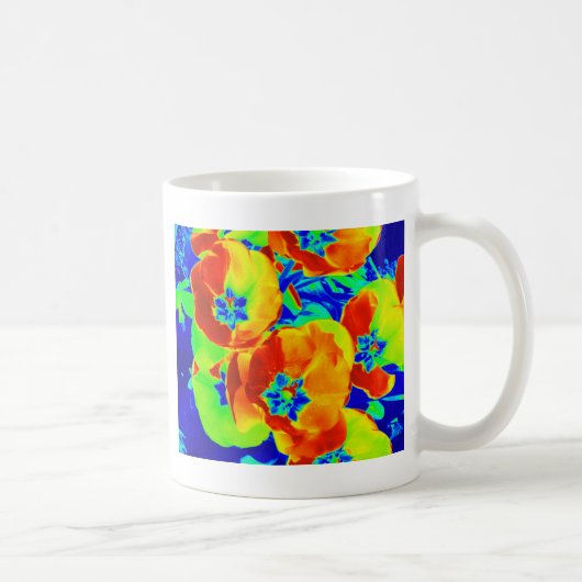 fluorescerende tulpen koffiemok (Rechts)