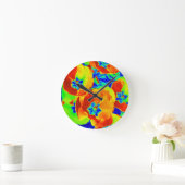fluorescerende tulpen ronde klok (Huis)