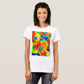 fluorescerende tulpen t-shirt (Voorkant volledig)