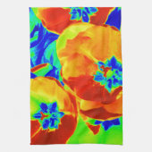 fluorescerende tulpen theedoek (Verticaal)