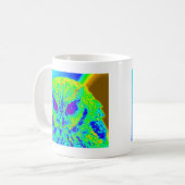 fluorescerende uil koffiemok (Voorkant links)