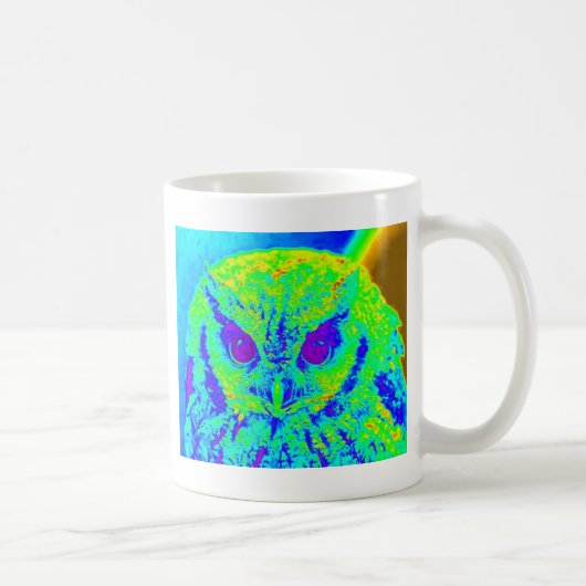fluorescerende uil koffiemok (Rechts)