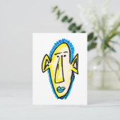 Fluorescerende vent briefkaart (Staand voorkant)