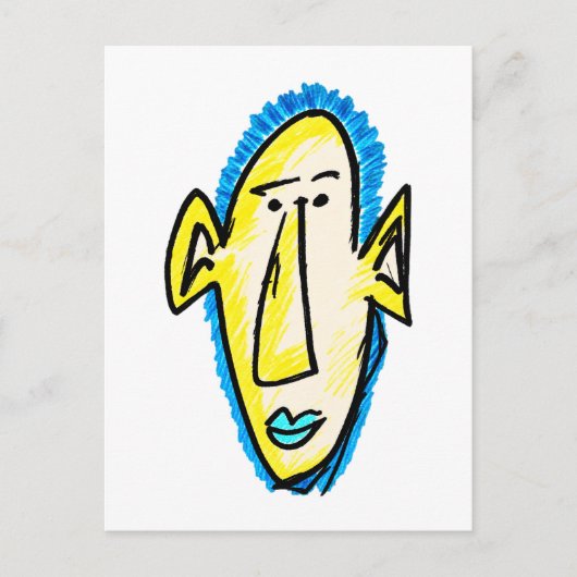 Fluorescerende vent briefkaart (Voorkant)