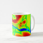fluorescerende vruchten koffiemok (Voorkant rechts)