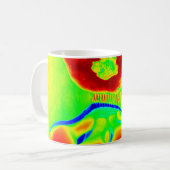 fluorescerende vruchten koffiemok (Voorkant links)