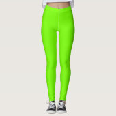 Fluorgroen Limoen Leggings (Voorkant)