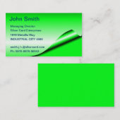 Fluorgroene Folie Visitekaartjes (Voorkant / Achterkant)