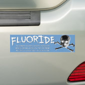 Fluoride Bumpersticker - Licht blauw (Op auto)