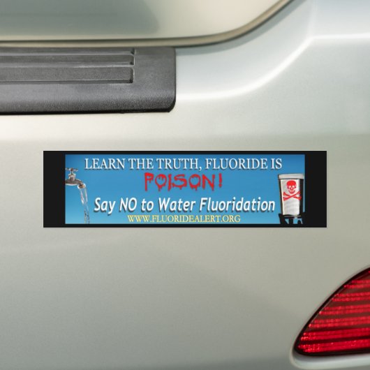 Fluoride is gif bumpersticker (Op auto)